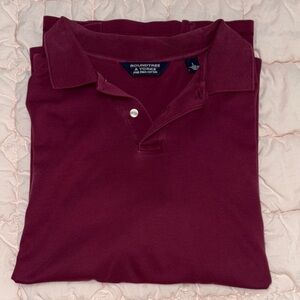 Roundtree & Yorke Men's Burgundy Polo Shirt
